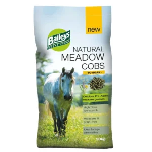 Baileys Natural Meadow Cobs lótáp (alpesi fű szénapellet)